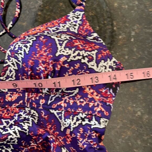 Athleta Sz S Strappy Halter Swim Tankini - Picture 8 of 9